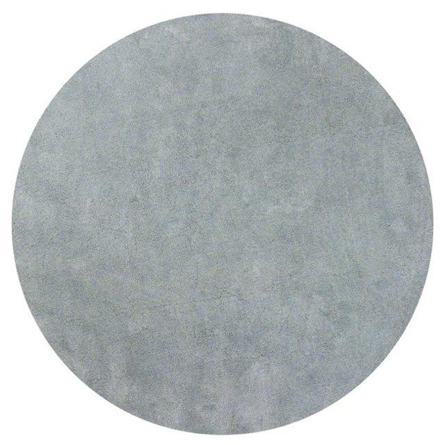 HomeRoots 352620 Tapis Rond en Polyester Bleu Chiné de 6 Pieds