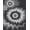 Black, Pattern 2, variant on ODIKA 4' x 6' Machine Washable Non-Slip Area Rug, Op Art Concentric-Circles High Traffic Rug, Black, 429213