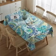 thumbnail image 2 of Rectangle Waterproof Tablecloth 60×84 Inch,Bohemian Style Reusable Indoor/Outdoor Durable Table Cover for Party Kitchen Dinner Room Decor, 2 of 5