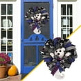 thumbnail image 2 of HomeDM Halloween Door Wreath Farmhouse Halloween Wreath for Front Door Decorations Indoor Outdoor Party Decor, 2 of 9