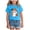 Blue, variant on Toddler Baby Girls Halloween Shirt Ghoul Power Skull Tshirt Cute Skeleton Hand Tee Tops Spooky Season Fall Clothes (White, 5-6 Years)