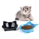 thumbnail image 2 of 2 cuencos para gatos antideslizantes, plato de comida poco profundo para gatos, cuencos para mascotas para aliviar el estrés de la fatiga de los bigotes y prevenir la alimentación de gatos,, 2 of 5