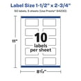 thumbnail image 6 of Avery Durable White Rectangle Labels, 1.5" x 2.75", 50 Total, 6 of 12