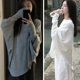 thumbnail image 3 of Blusa femenina de manga larga de alta calidad de estilo perezoso nueva temporada de otoño e invierno GX C2A9, 3 of 6