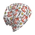 thumbnail image 6 of Rocae Happy Foxy Faces for Beanies Hats for Men Women Warm Chunky Knit Hats Winter Adult Milk Silk Knitted Beanie, 6 of 7