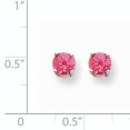 thumbnail image 2 of 14K White Gold Pink Spinel Earrings, 2 of 2