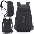 thumbnail image 2 of Hiking Backpack, Camping Backpack, 40L Waterproof Hiking Backpack, With Rain Cover, Lightweight Travel Backpack, Black, 2 of 5