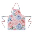 thumbnail image 2 of Pioneer Flower Floral Print Pattern Apron-Garden Aprons for Women with Pockets-Cotton Linen Waterproof Kitchen Cooking Gardening Aprons Adjustable for Kitchen,Cooking,BBQ and Salon 33x27 Inch, 2 of 7