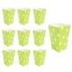 thumbnail image 1 of Vajilla Desechable De 7x10 Piezas, Contenedores Sanck Para Cumpleaños, Baby Showers, Puntos Verdes 5x7x11.5cm SM SunniMix Cajas de palomitas de maíz, 1 of 4