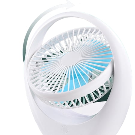 Zeiwohndc USB Fan Quiet Operation 3Speeds Quiet Operation USB Rechargeable