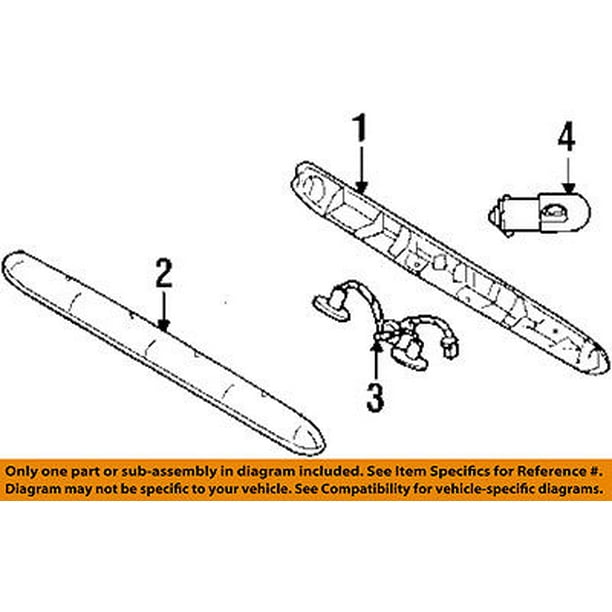 Jeep Chrysler Oem 97 01 Cherokee License Plate Light Lamp Cover 5fl86zzz Walmart Com Walmart Com