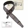 thumbnail image 3 of Walker & Williams LIE-14 “Weathered” Dark Brown Padded Guitar Strap with Koi Fish Tooling, 3 of 4
