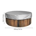 thumbnail image 2 of Housse de Spa Ronde Résistante aux UV, Protection Tous Temps avec Sac de Rangement Beige, 2 of 4