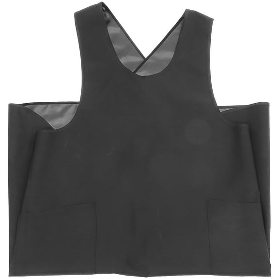 NIAIZEK Women Barber Apron Polyester Black 1Pcs 42.5X19.7In