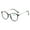 Black Gold, variant on Womens Fashion Blue Light Blocking Round Reading Glasses 1.0, Metal Black Lightweight Readers +1.00