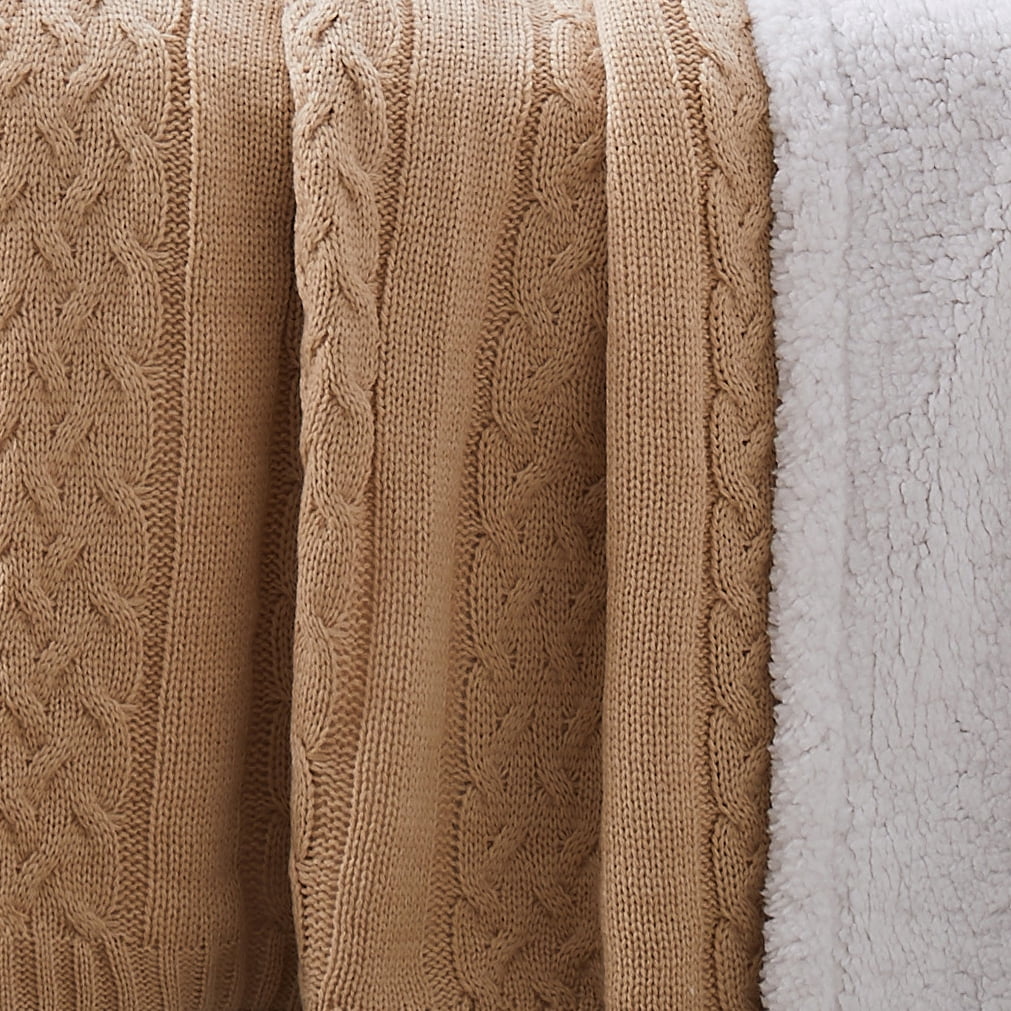 Atri Sweater/Sherpa Throw Tan