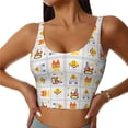thumbnail image 1 of Balery Construction Equipments Worker Sujetadores deportivos con espalda cruzada para mujer, acolchados, sin costuras, de alto impacto, ideales para yoga, gimnasio, entrenamiento y fitness.-XX-Large, 1 of 8