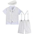 thumbnail image 1 of A J DESIGN Baptism Outfits for Boys 3T Kids Ivory Wedding Suits, 1 of 3