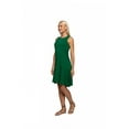 thumbnail image 3 of Women's Ruffled Sleeveless Crewneck Tank Dress, S, Green, by Ambesonne, 3 of 3