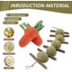 thumbnail image 4 of Juguetes para masticar conejos, materiales 100% naturales hechos a mano para mejorar la salud dental Afortunado Sencillez, 4 of 4