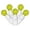 Lime, variant on Vickerman 100 Pink G12 LED Single Mold Light on White Wire, 34' Christmas Light Strand
