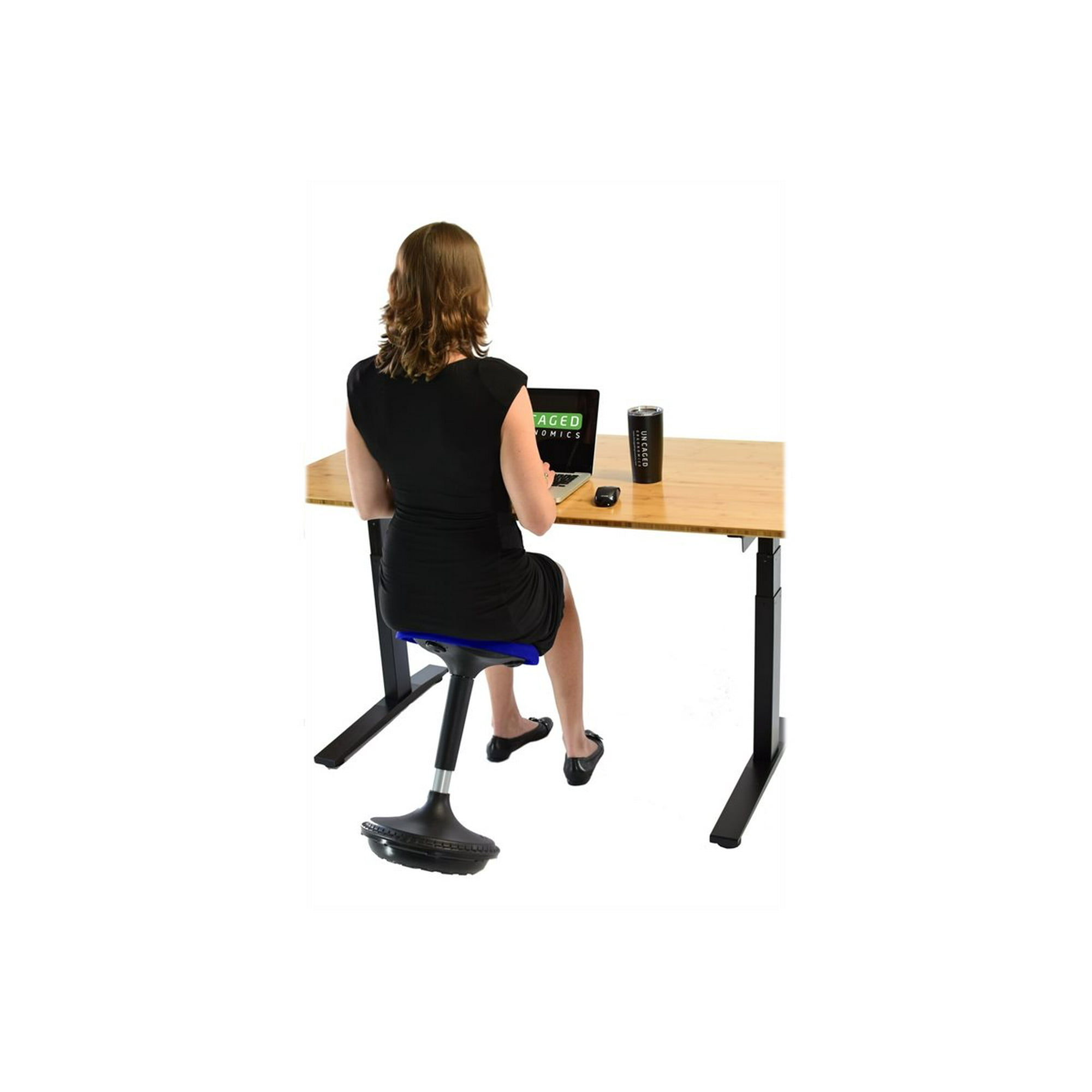 Wobble Stool Standing Desk stool tall balance stool for standing desks Blue