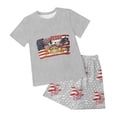 thumbnail image 5 of Girls Summer 2 Piece Outfits Kids Oversized T Shirts and Shorts Clothing Sets 5-14 Years Girls Summer Set 2-12 Years,7-8 Years, 5 of 7