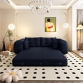 thumbnail image 6 of Jopath 3-In-1 Teddy Fabric Foam-Filled Sleeper Sofa Bed Human Dog Bed, Lazy Sofa Couch, 78.7" Multi-Functional Foldable Sofa Bed For Living Room,Guest Bed,Playroom, 6 of 9