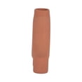 thumbnail image 5 of 7" Terracotta Colored Ceramic Vase - Contemporary Abstract Donut Cut-Out Vase with Feet - Decorative Vase for Home or Office Table Accent - Elegant Wedding Centerpiece Display, 5 of 9