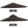 thumbnail image 3 of 10'x10' Gazebo Canopy Top Replacement 2 Tier Top Replacement Canopy UV Sunshade Patio Cover, 3 of 7