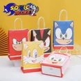 thumbnail image 2 of Bolsas de regalo de Sonics Game The Hedgehog Lotes Bolsas de papel con asa para embalaje Niños DIY Decoraciones para fiestas de feliz cumpleaños Cajas de regalo Suministros, 2 of 5