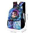thumbnail image 2 of Demon Slayer Shoulder Backpack Casual Rucksack Bookbag Lightweight Prints Daypack, 2 of 8