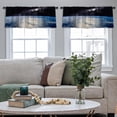 thumbnail image 5 of LALILO Kitchen Curtain Valance Quality Earth Nasa Earth Rod Pocket Window Curtain 52"x 18" Set of 2, 5 of 7