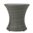 thumbnail image 4 of Christopher Knight Home Adriana Outdoor Boho Wicker Accent Table by  Grey, 4 of 5
