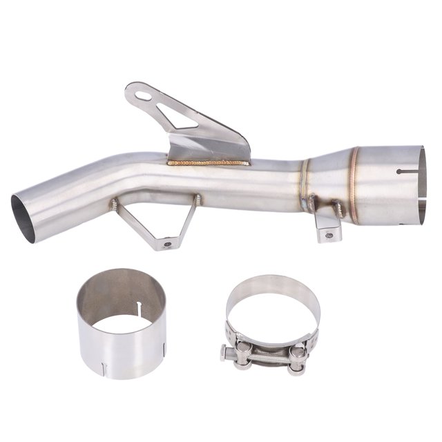 Exhaust Mid Pipe,Motorcycle Exhaust Mid Pipe Escape Muffler Pipe Muffler Middle Pipe Cutting-Edge Features