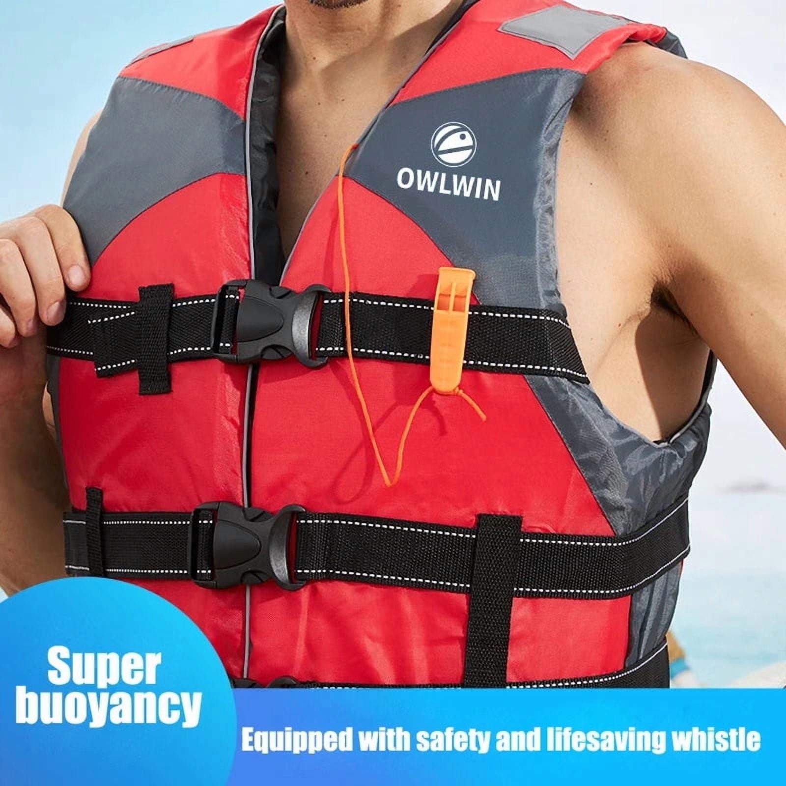 2025 Professional life jacket adult children fishing suit snorkeling swimming boat drifting vest portable large buoyancy