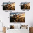 thumbnail image 4 of Designart "Castles Sunlit painting Vibrant" Architecture Metal Art Print Set, 4 of 5