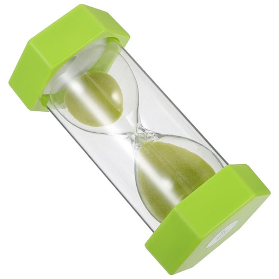 HONMEET Light Green Glass Sand Timer with Creative Anti-Fall Design for Home Decor and Office Use