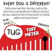 Jolly Pets Knot-N-Chew Gentle Tug Rope Bungee Handles Large/Extra-Large Dog Toy