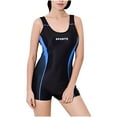 thumbnail image 3 of Hvot&aat Women's Conservative Boyleg One Piece Swimsuit Athletic Bathing Suit with Shorts Full Coverage Swimwear, 3 of 4