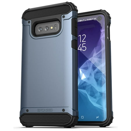 Encased Heavy Duty Galaxy S10e Case (2019 Scorpio Series) Military Grade Rugged Phone Protection Cover (For Samsung Galaxy S10 E) Slate