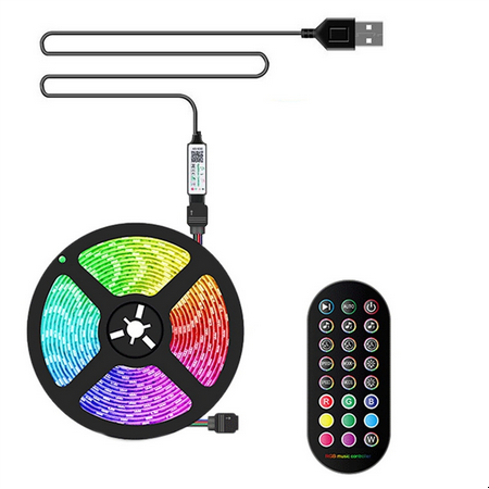 

WELPET LED Lights with Color Changing Music Sync RGB Lights 5050 SMD APP Control with Remote Control for Home Party 3 Meters
