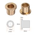 thumbnail image 2 of Flange Bearing Sleeve 15mm x 21mm x 20mm Bronze Self Lubricating Bushings Sleeve Bearing, 2 Pieces, 2 of 5