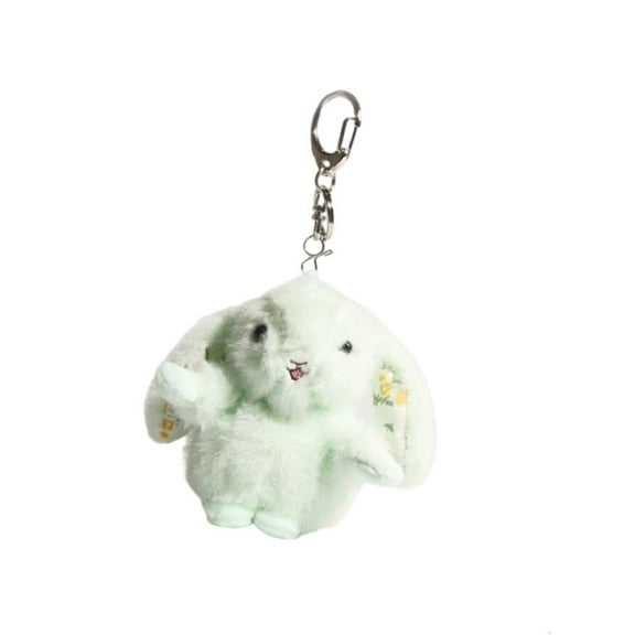 lanema Cartoon Rabbits Plush Bag Charm Rabbits Figure PP Cotton Texture Hanging Pendant Suitable for Kids and Teens Present