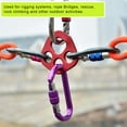 thumbnail image 2 of LYMAYTER 4-Hole Rigging Plate 30KN Aluminum Alloy Force Plate Mountaineering Adventure Expansion Rope Splitter Lightweight Rigging Gear, 2 of 8