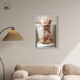 thumbnail image 3 of Cute Yorkie on the Toilet Framed High-Gloss Acrylic Glass Wall Art Glam Bathroom Art by Art Remedy, White Frame, 20 x 30, 3 of 7