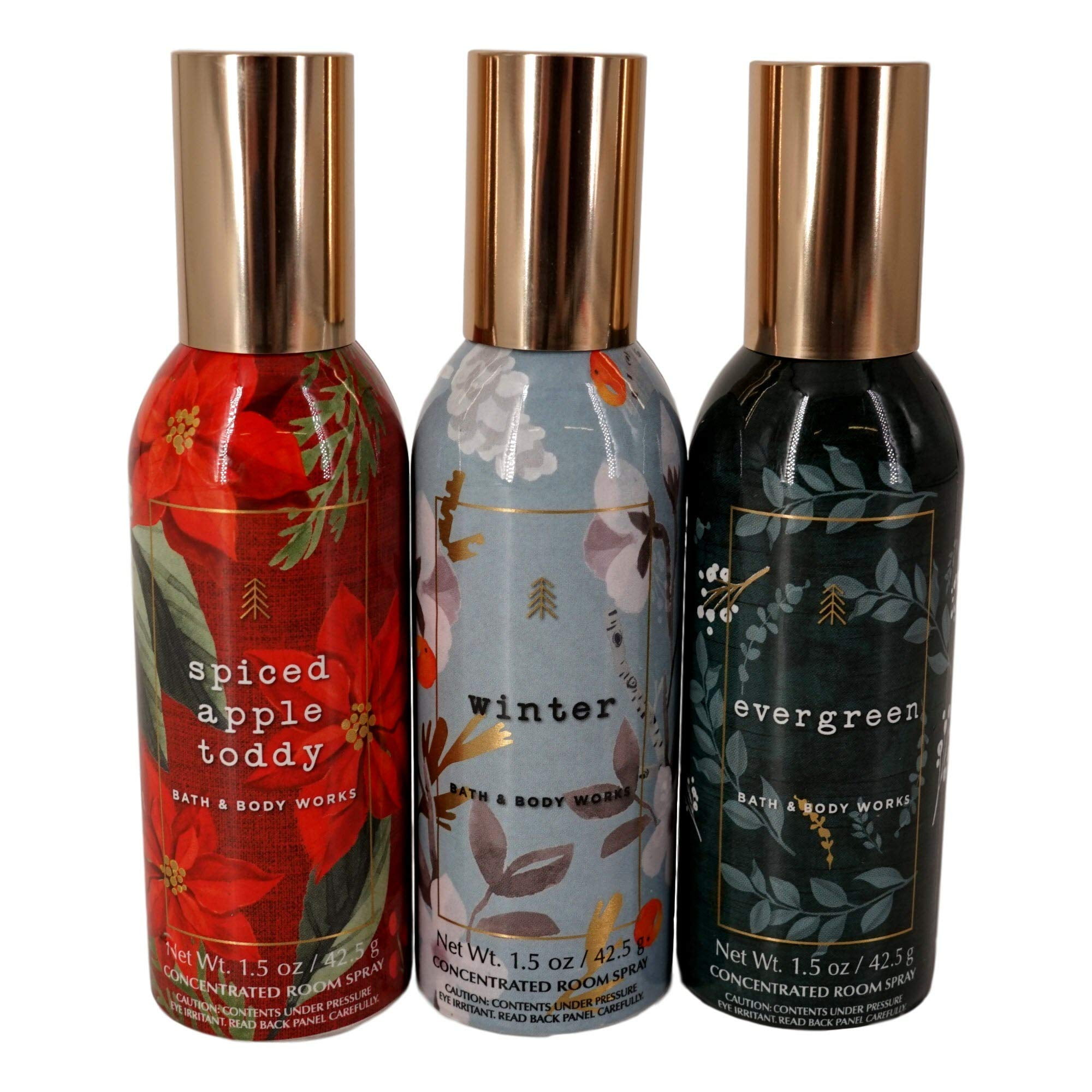 Concentrated Room Spray Winter Scents Bundle (3 Fragrances, Evergreen