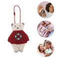 thumbnail image 4 of Unique Bargains 1 Pc Handbag Charm Cute Beaded Chain Handbag Accessories Beige, 4 of 6