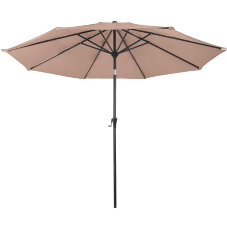 Villacera 9FT Outdoor Patio Umbrella Shade with Auto Tilt, Beige