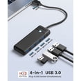 thumbnail image 2 of Hub USB 3.0 ORICO de 4 puertos con cable de 1,8 m para portátil MacBook Pro, 2 of 9